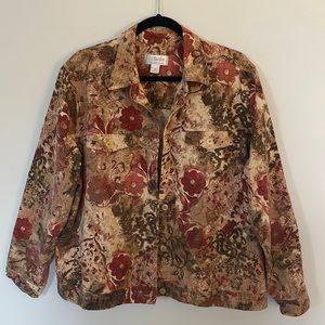 CJ Banks Floral Jacket Size 1X